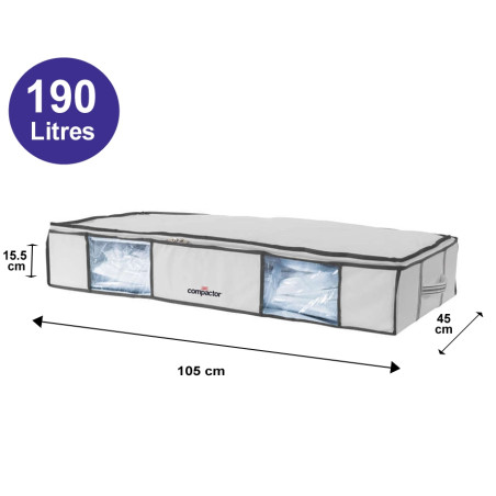 3 Housses de rangement sous vide Compactor 190L