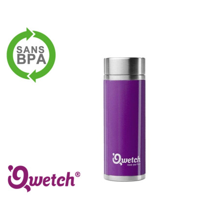 Théière isotherme inox Qwetch 300ml - mug thermos, violet