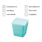 Boîte repas bento turquoise Boîte repas bento turquoise