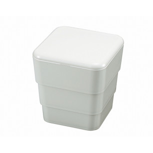 Boîte repas Bento maxi contenance 3,4 litres - 3 compartiments Blanche