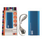 Bouillotte de mains rechargeable bleue