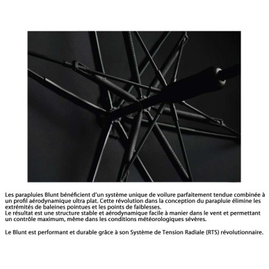 Parapluie tempête Blunt Métro Gris anthracite