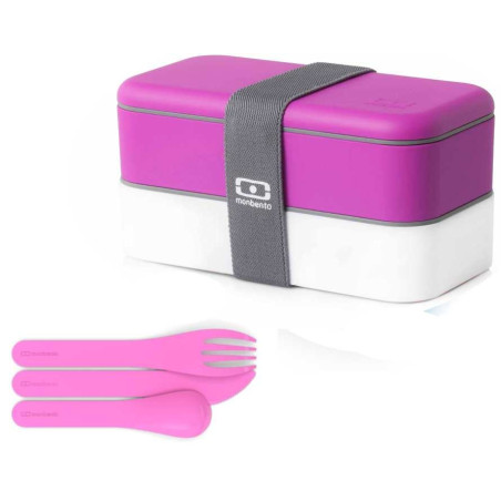 3 couverts bento Roses