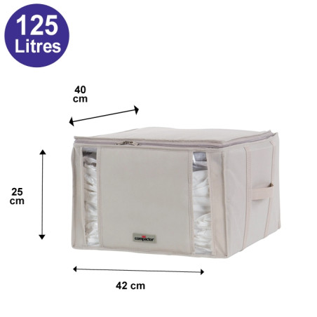Housse sous vide 125L beige Compactor