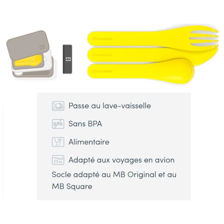 3 couverts bento Verts