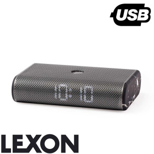 Radio réveil LED Miami Time Lexon - noir