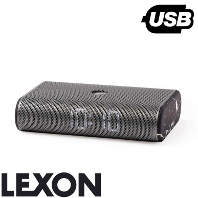 Radio réveil LED Miami Time Lexon - noir