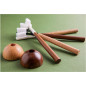 Support brosse à dents noyer