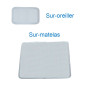 1 suroreiller 30x40 cm + 1 surmatelas 90x90cm 1 suroreiller 30x40 cm + 1 surmatelas 90x90cm
