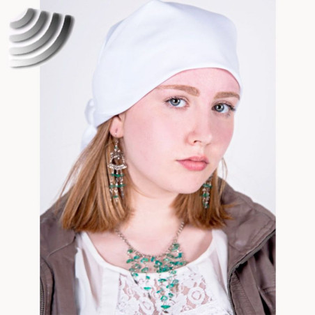 Foulard anti-ondes blanc