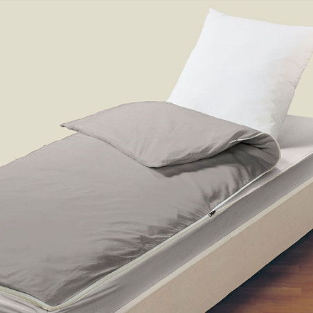 Caradou couchage enfant avec couette 90x140cm gris