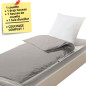 Couchage avec couette 95x145 Gris