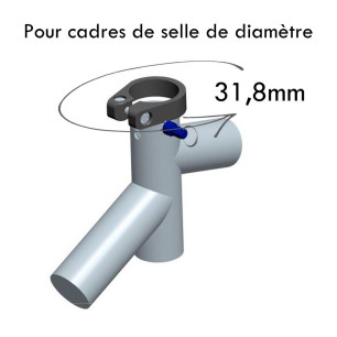 Antivol selle de vélo 31,8mm