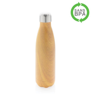 Bouteille isotherme effet bois