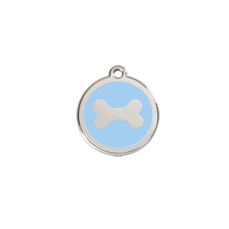 Médaille chien personnalisable Os plat
