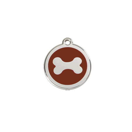 Médaille chien personnalisable Os plat