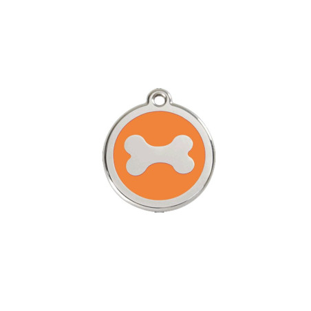 Médaille chien personnalisable Os plat