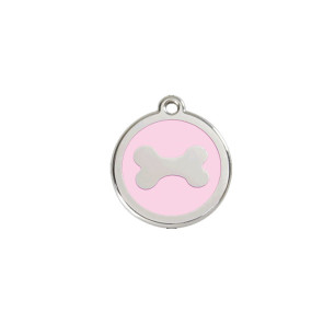 Médaille chien personnalisable Os plat