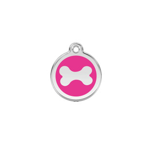 Médaille chien personnalisable Os plat