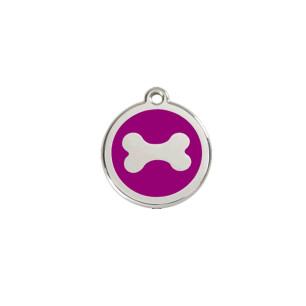 Médaille chien personnalisable Os plat