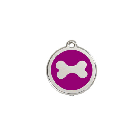Médaille chien personnalisable Os plat