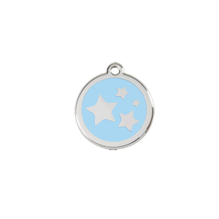 Médaille chien personnalisable Etoiles