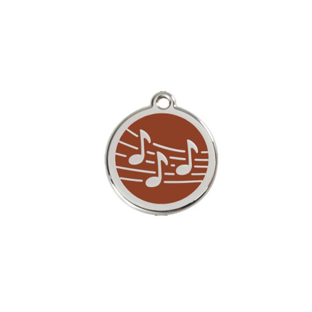 Médaille chien personnalisable Musique