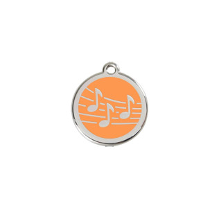 Médaille chien personnalisable Musique