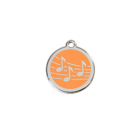 Médaille chien personnalisable Musique