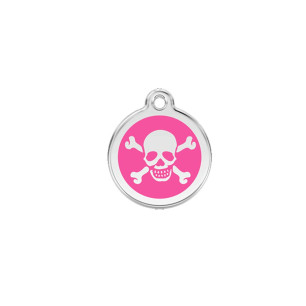 Médaille chien personnalisable Tête de mort