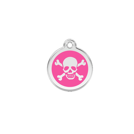 Médaille chien personnalisable Tête de mort