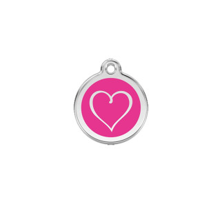 Médaille chien personnalisable Cœur