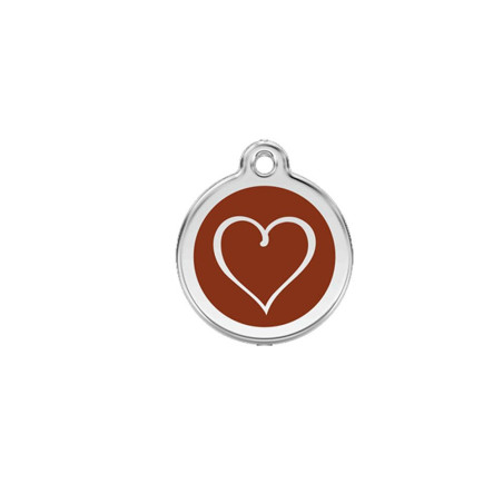 Médaille chien personnalisable Cœur