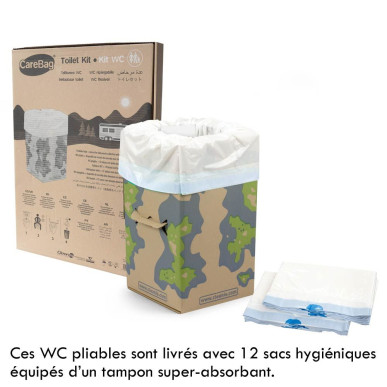 WC sèche pliante en carton