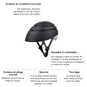 Casque vélo & trottinette pliable Closca Loop Reflective