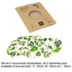 3 couvre-bols réutilisables