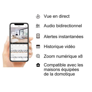 Caméra surveillance rotative C3W Pro 4MP