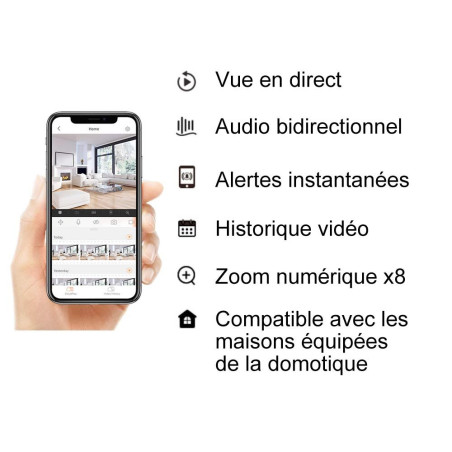 Caméra surveillance rotative C3W Pro 4MP