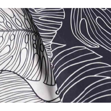 Housse de couette zippée Mawira 240X260cm Ethnik noir