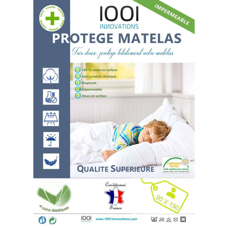 Protège Matelas Imperméable 90 X 190 cm Protège Matelas Imperméable 90 X 190 cm