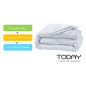 Couette 4 saisons 240x260 unie blanche douce