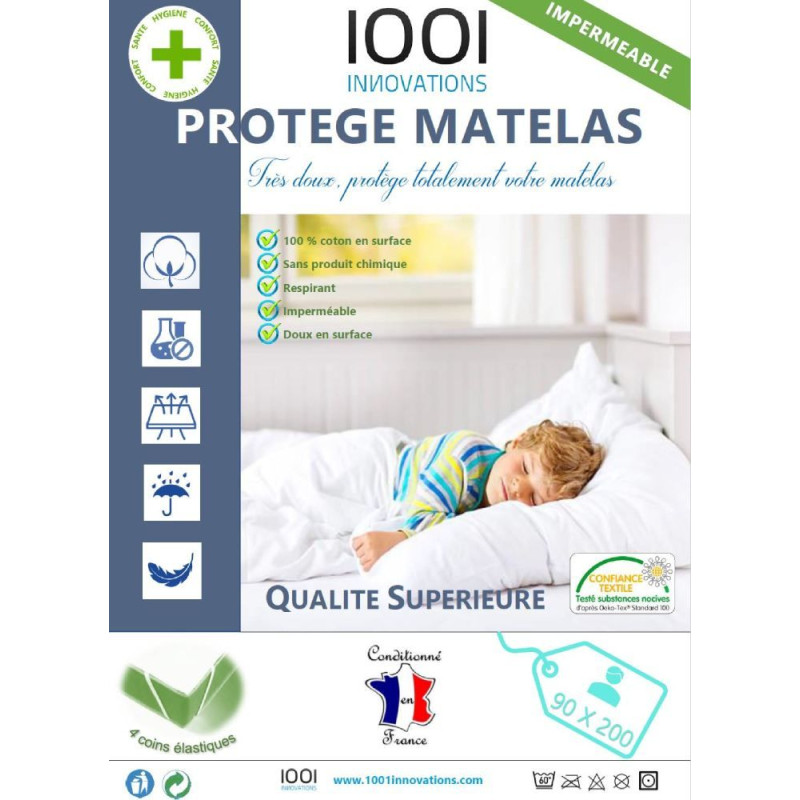 Protège Matelas Imperméable 90 X 200 cm Protège Matelas Imperméable 90 X 200 cm
