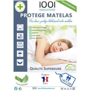 PROTEGE MATELAS IMPERMEABLE 140X200 CM