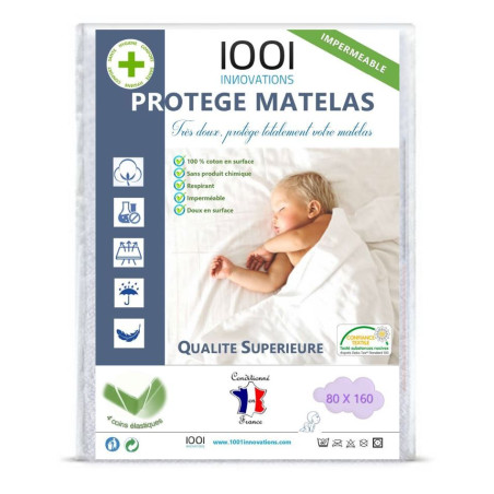 Protège Matelas Imperméable 80 X 160 cm