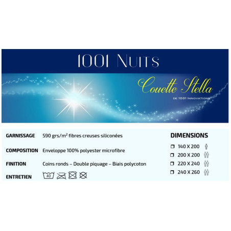Couette Ultra Chaude 240x260 Stella