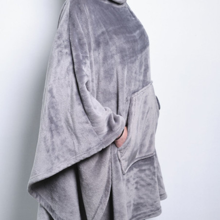 Poncho Plaid Ultra Doux Taille unique