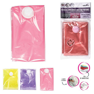 HOUSSE SOUS VIDE PARFUMEE COLOREE 68X98CM ROSE
