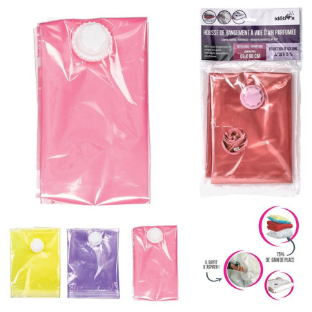 HOUSSE SOUS VIDE PARFUMEE COLOREE 68X98CM ROSE