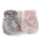 LOT DE 2 CHAUFFERETTES EN FOURRURE DE POCHE LOT DE 2 CHAUFFERETTES EN FOURRURE DE POCHE
