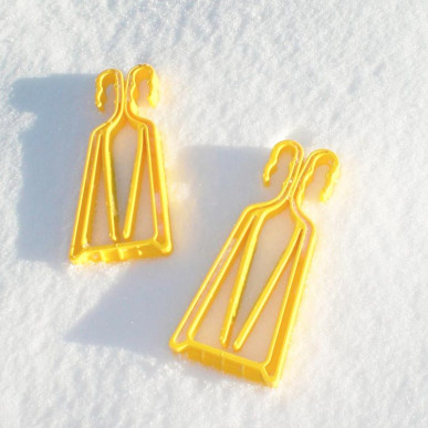 Porte-skis Klipski rouge et jaune